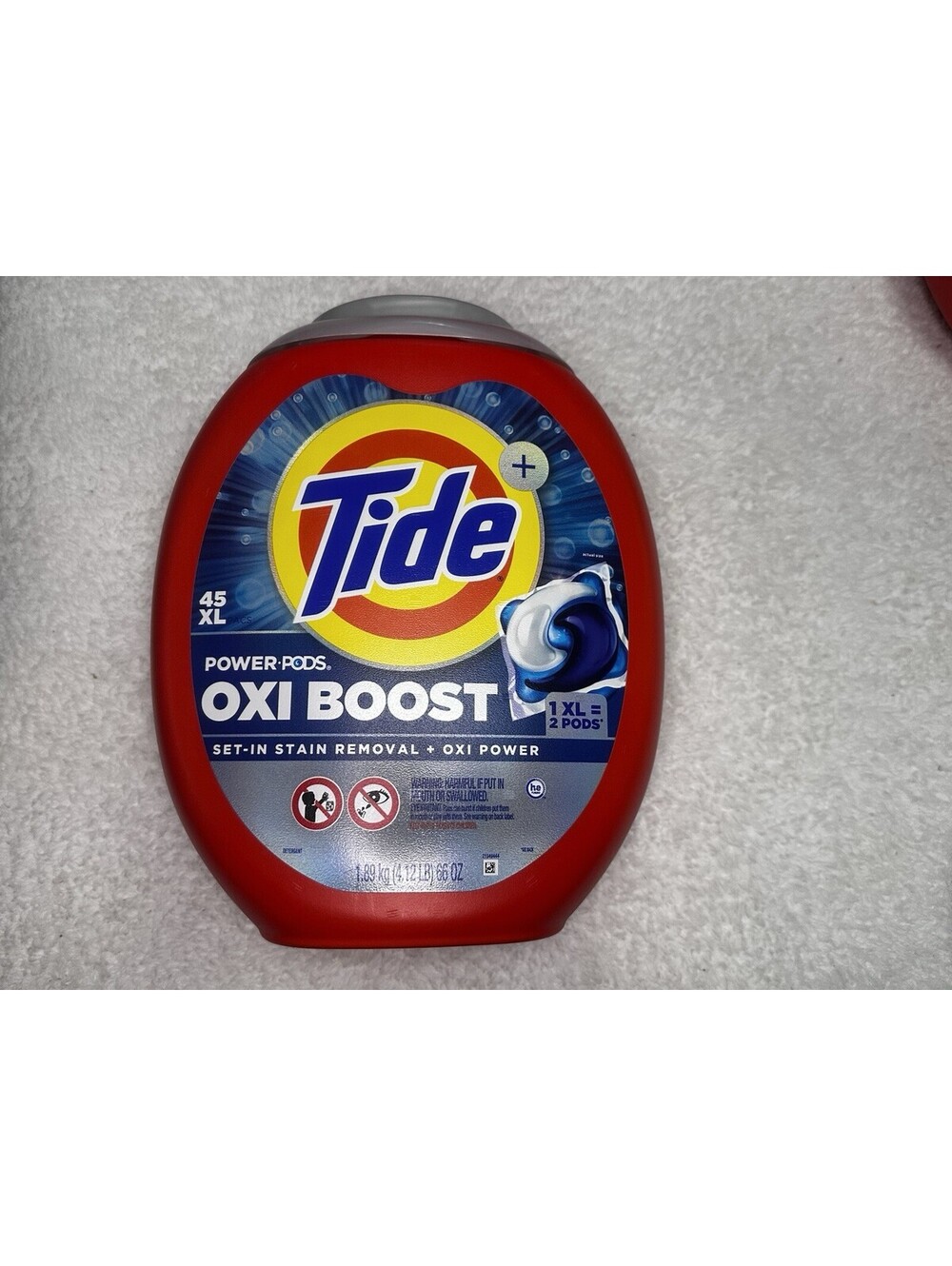 Tide Oxi Boost Power PODS Laundry Detergent Pacs 45 Count